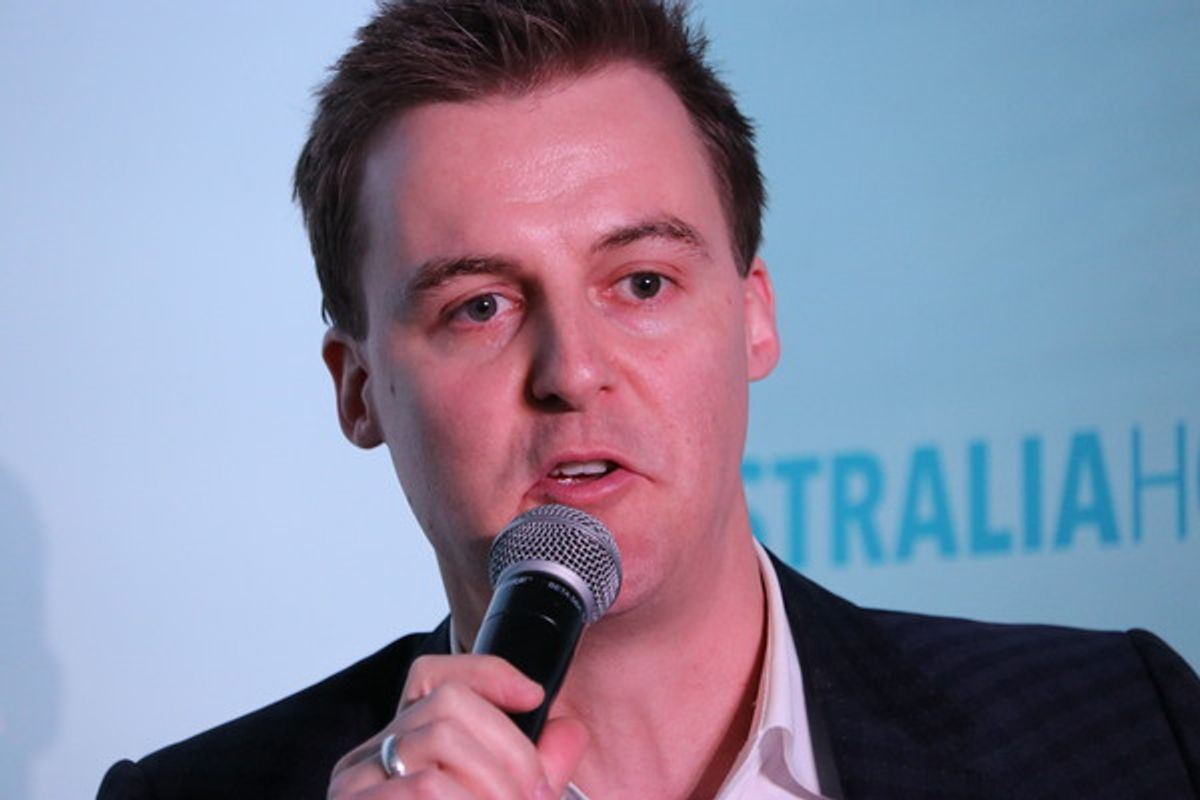 Hugh Evans at SXSW Conference 2018 - PHOTO CREDIT: Kathy Strain at 