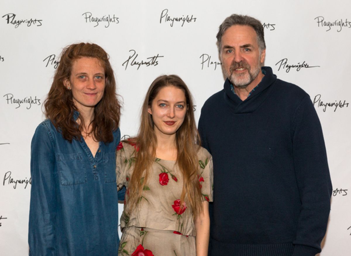  Lee Sunday Evans, Clare Barron & Playwrights Horizons Artistic Director Tim Sanford at 