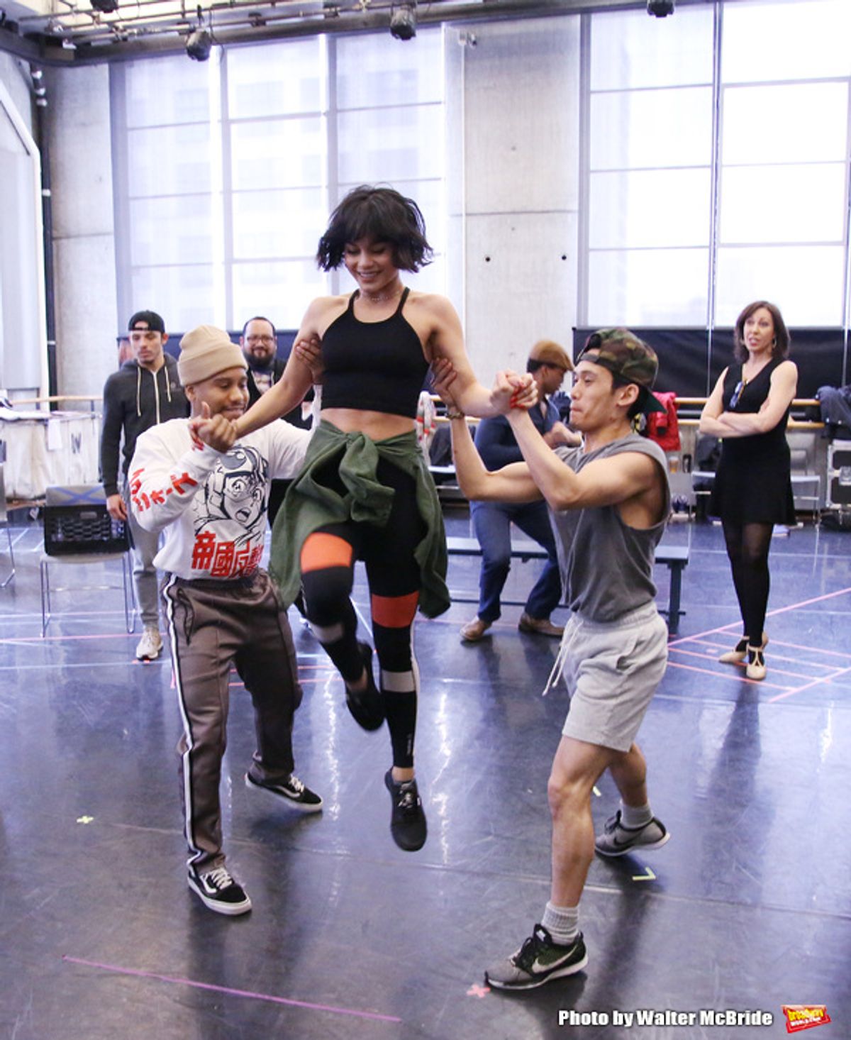 Vanessa Hudgens with cast  at 