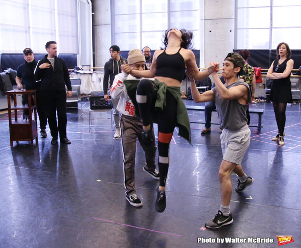 Vanessa Hudgens with cast at 