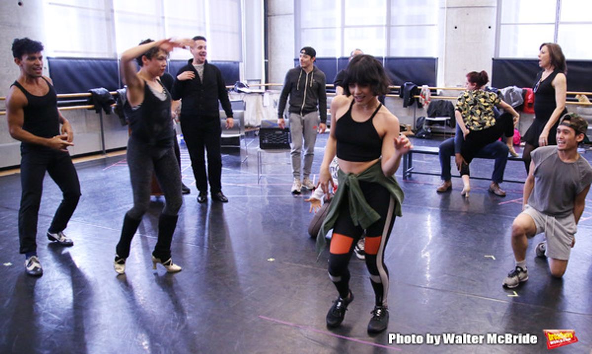 Vanessa Hudgens with cast at 