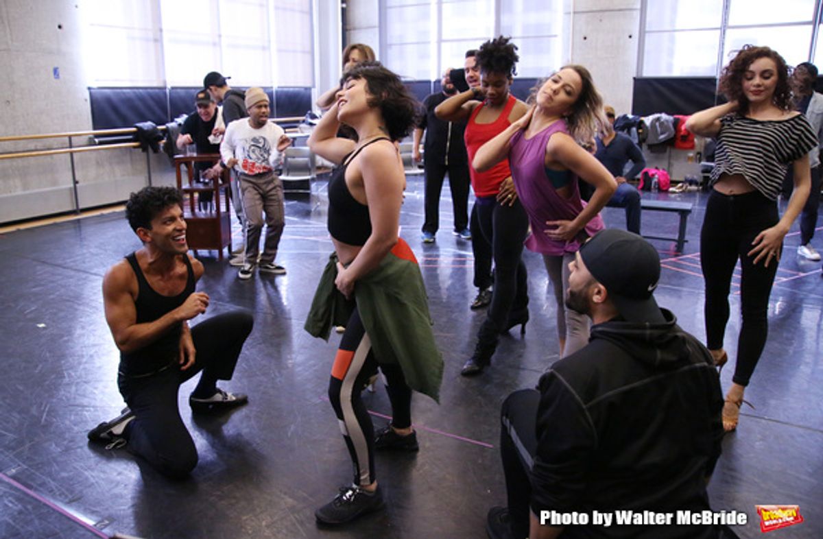 Carlos Gonzalez and Vanessa Hudgens with cast  at 