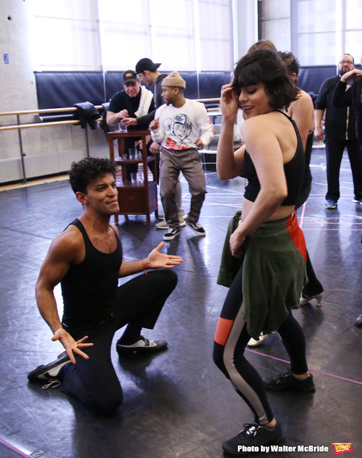Carlos Gonzalez and Vanessa Hudgens with cast  at 