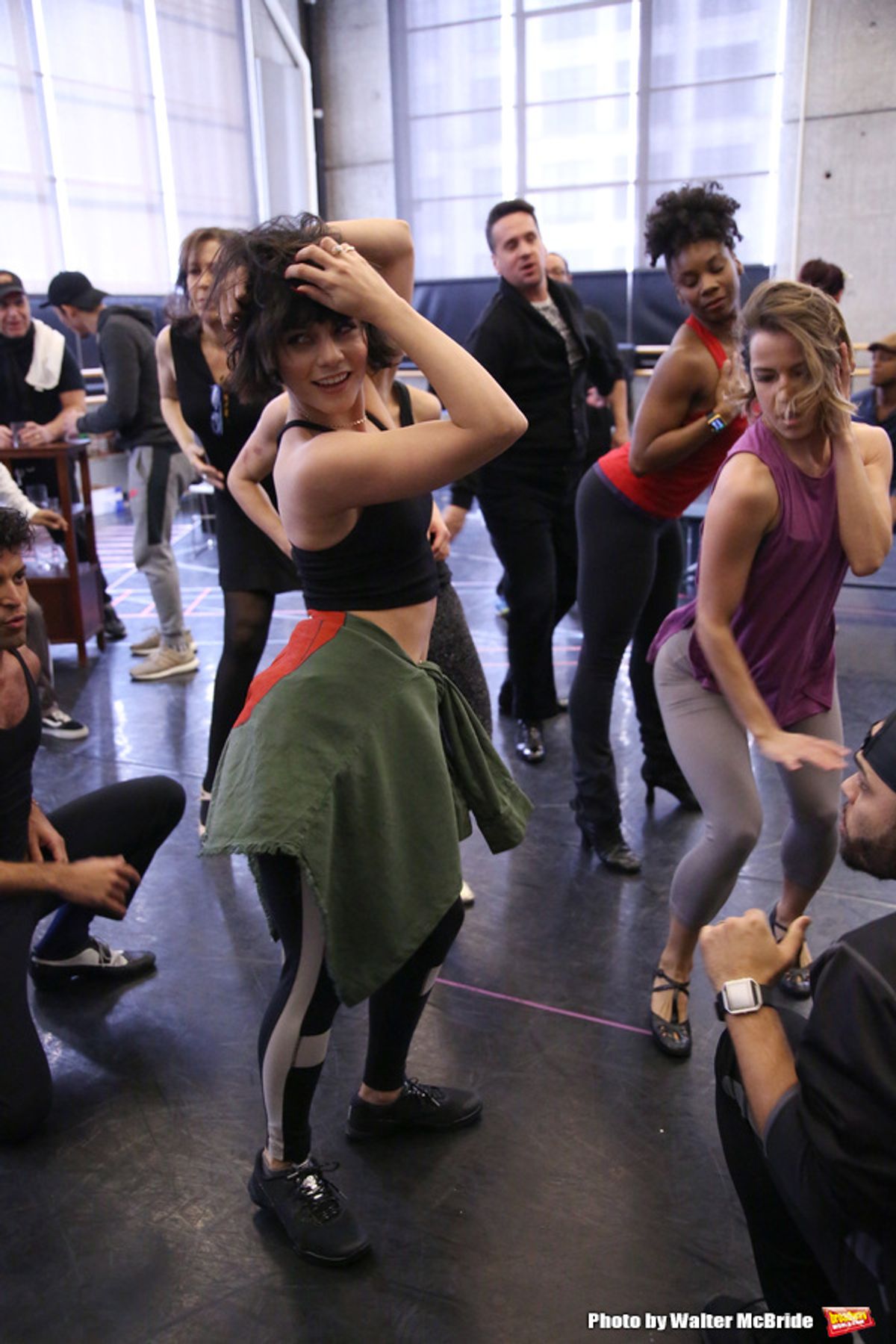 Vanessa Hudgens with cast  at 