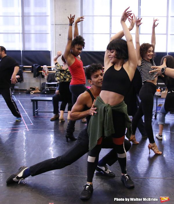 Carlos Gonzalez and Vanessa Hudgens with cast Photo