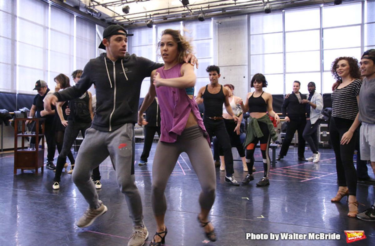 Anthony Ramos with cast at 