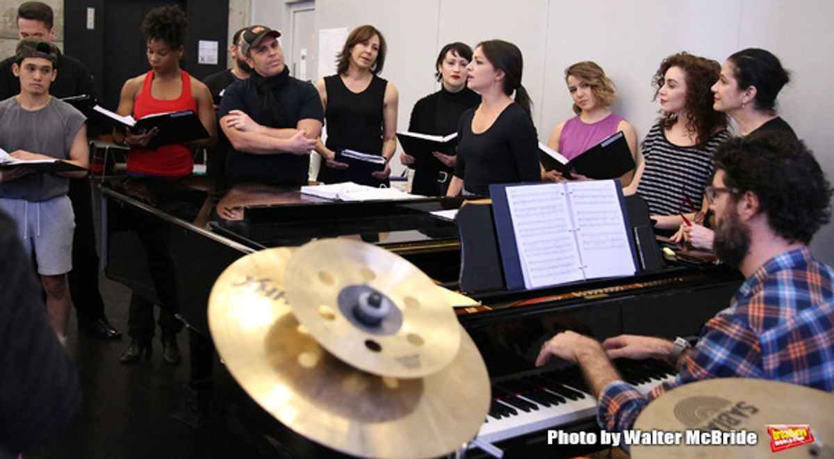 Ana Villafane with cast  at 