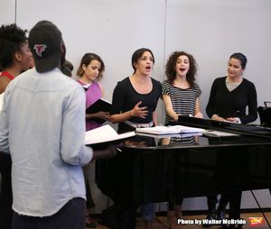 Ana Villafane with the cast  Photo