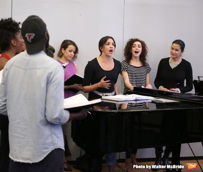 Ana Villafane with the cast  Photo
