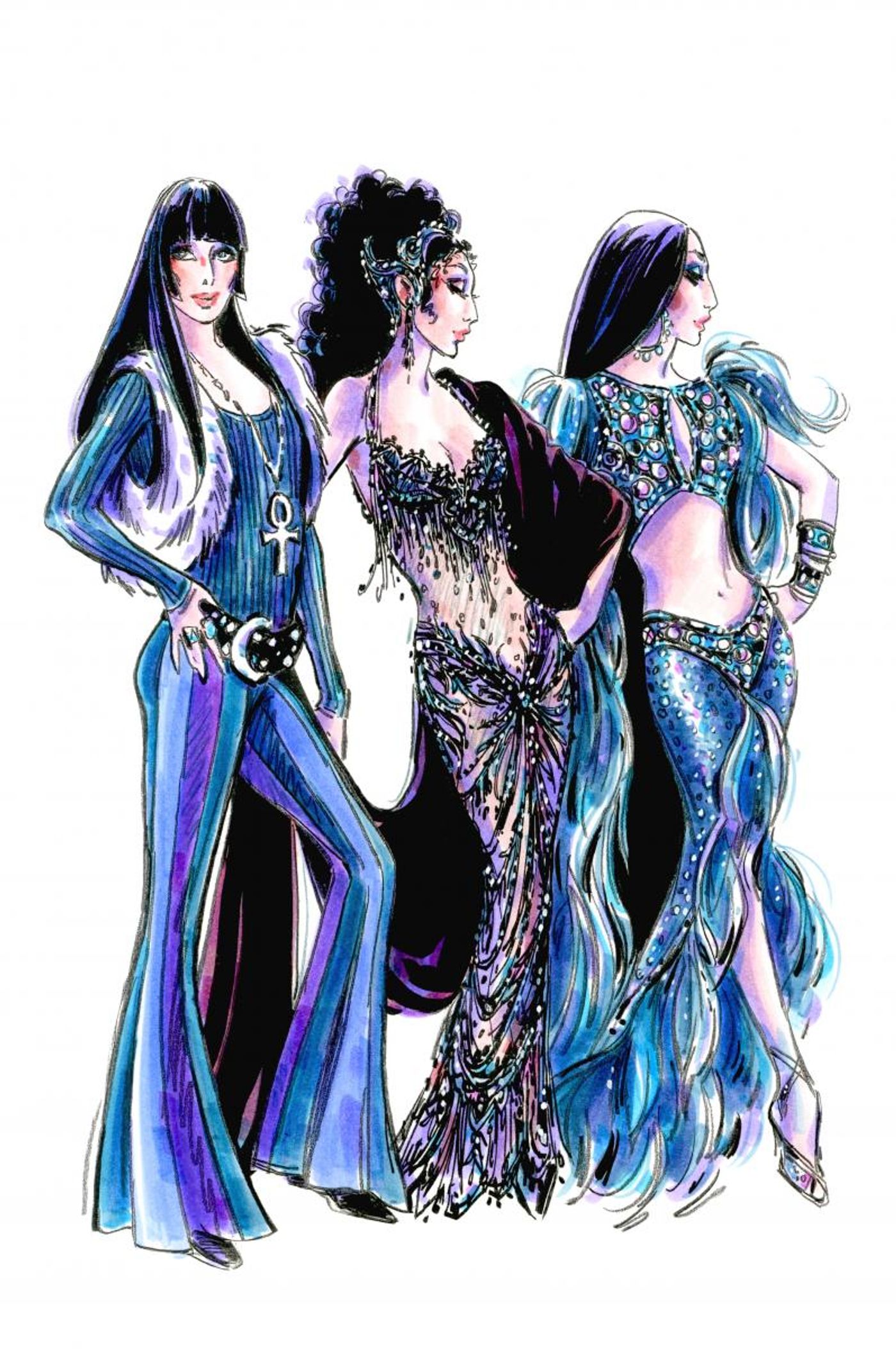 Photo Flash: Bob Mackie Previews Looks from Pre-Broadway Premiere of THE CHER SHOW; Full Design Team Announced!  Image