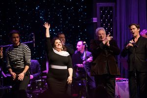 Aaron Tveit, Marissa Jaret WInokur, Harvey Fierstein @ BroadwayWorld Aaron Tveit, Marissa Jaret WInokur, Harvey Fierstein Photo