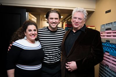 Marissa Jaret Winokur, Aaron Tveit, Harvey Fierstein Photo
