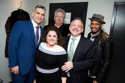 Marissa Jaret Winokur, Harvey Fierstein, Marc Shaiman Photo