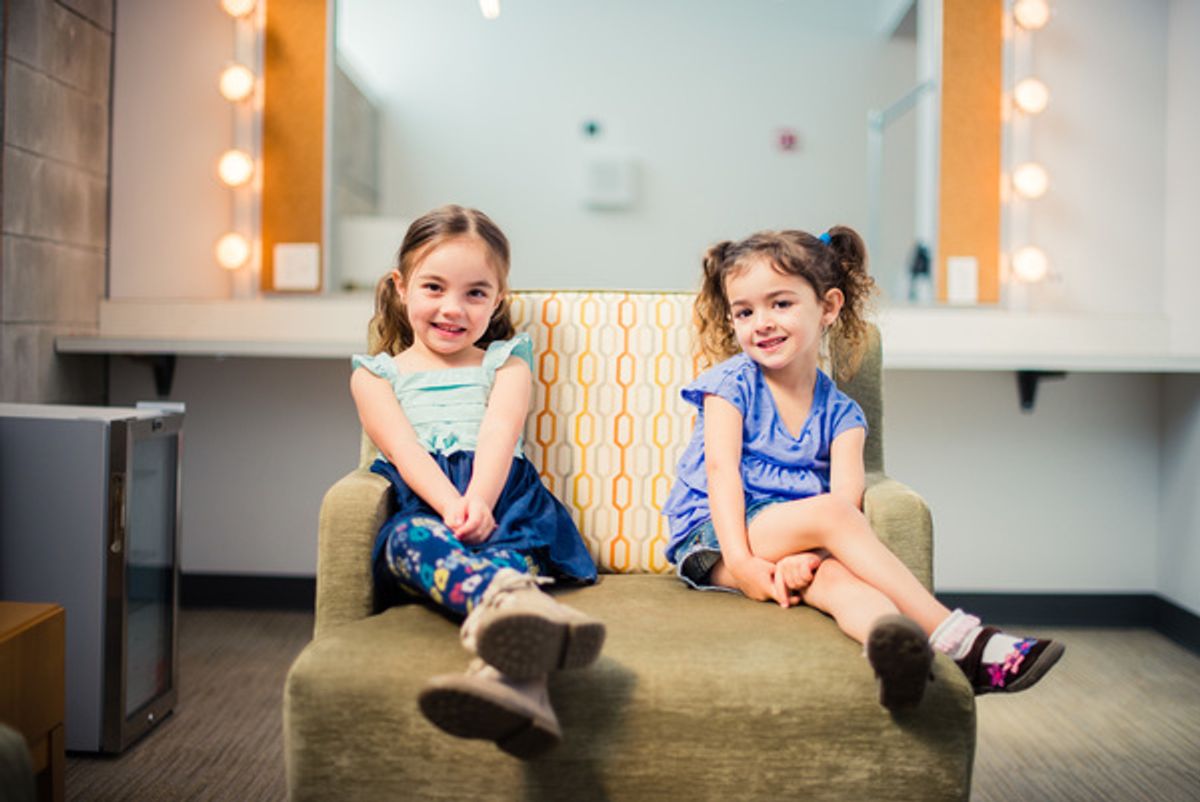 Delainey Silvestro and Ella Helton at 