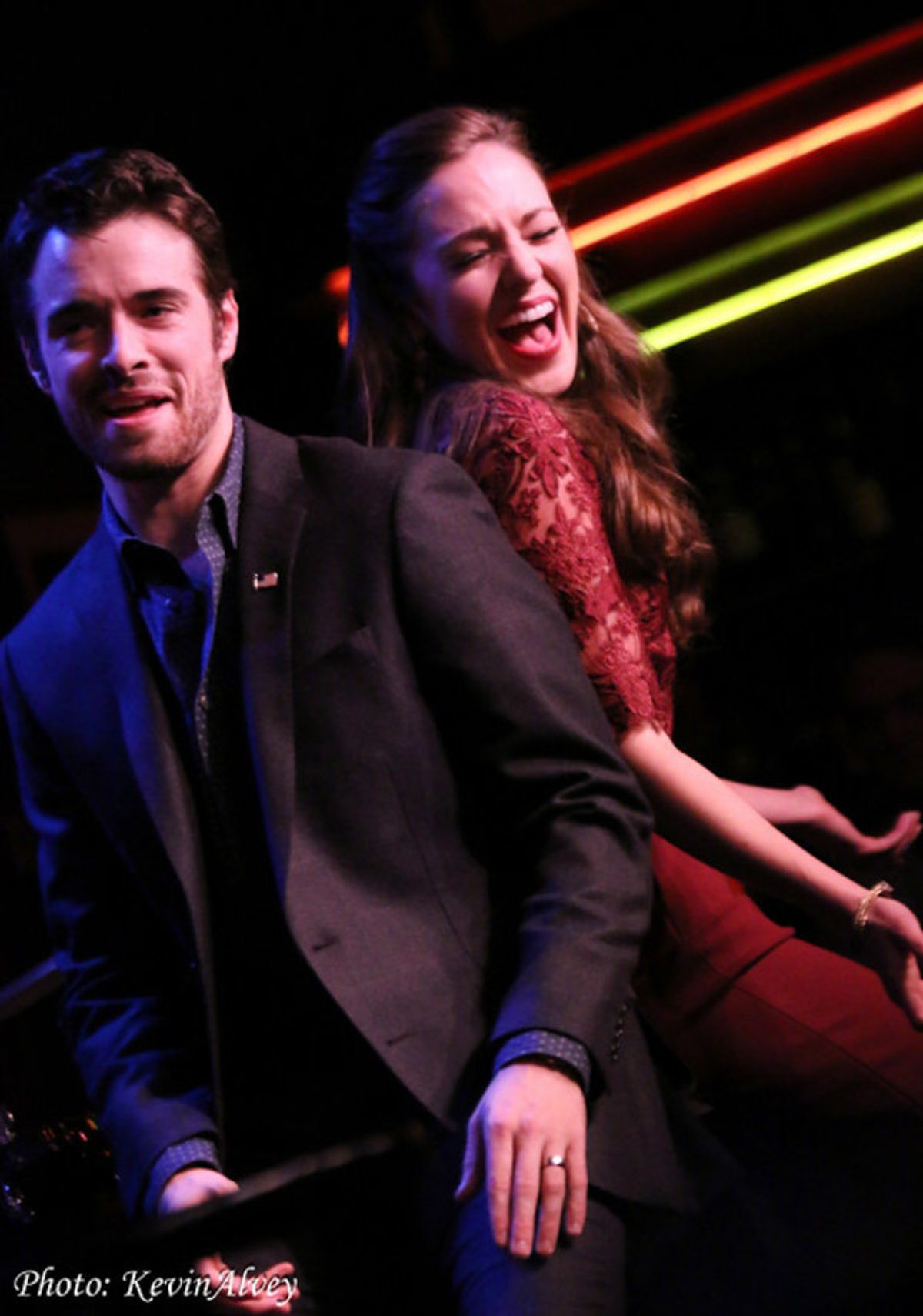 Corey Cott, Laura Osnes at 