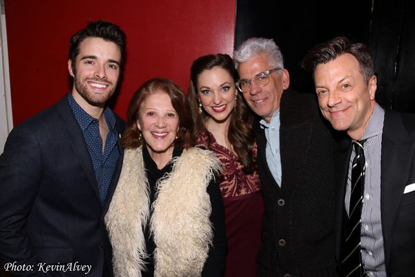 Corey Cott, Linda Lavin, Laura Osnes Steve Bakunas, Jim Caruso Photo