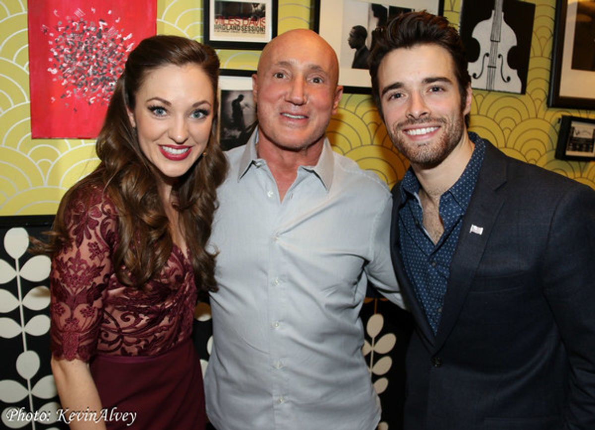 Laura Osnes, Gianni Valenti, Corey Cott at 