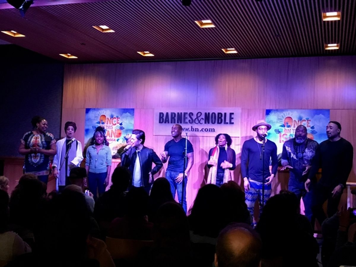 Aurelia Williams, Tamara Grey, Loren Lott, Lea Salonga, Kenita R. Miller, Quentin Earl Darrington. Darlesia Cearcy, Grasan Kinsberry, Phillip Boykin and David Jennings at 