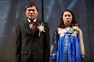Vincent Lai, Kirsty Rider in The Great Wave by Francis Turnly. Photo by Mark Douet. Photo