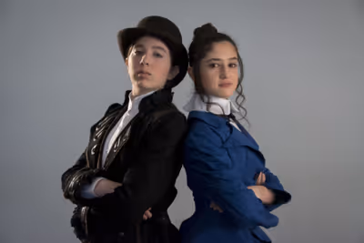 Elizabeth Belilty as Pieretta Aronnax and Isabella Wilson as Conseil.

photo by Jason Photo