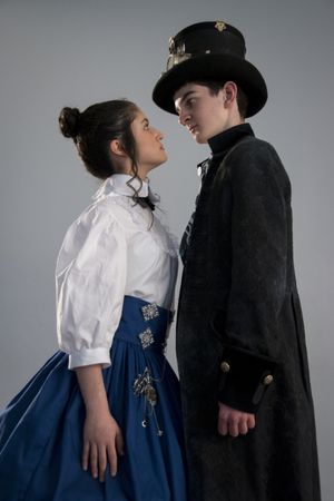 Elizabeth Belilty as Pieretta Aronnax and Will McDonald as Captain Nemo
photo by Jason Johnson-Spinos @ BroadwayWorld Elizabeth Belilty as Pieretta Aronnax and Will McDonald as Captain Nemo
photo by Jas Photo