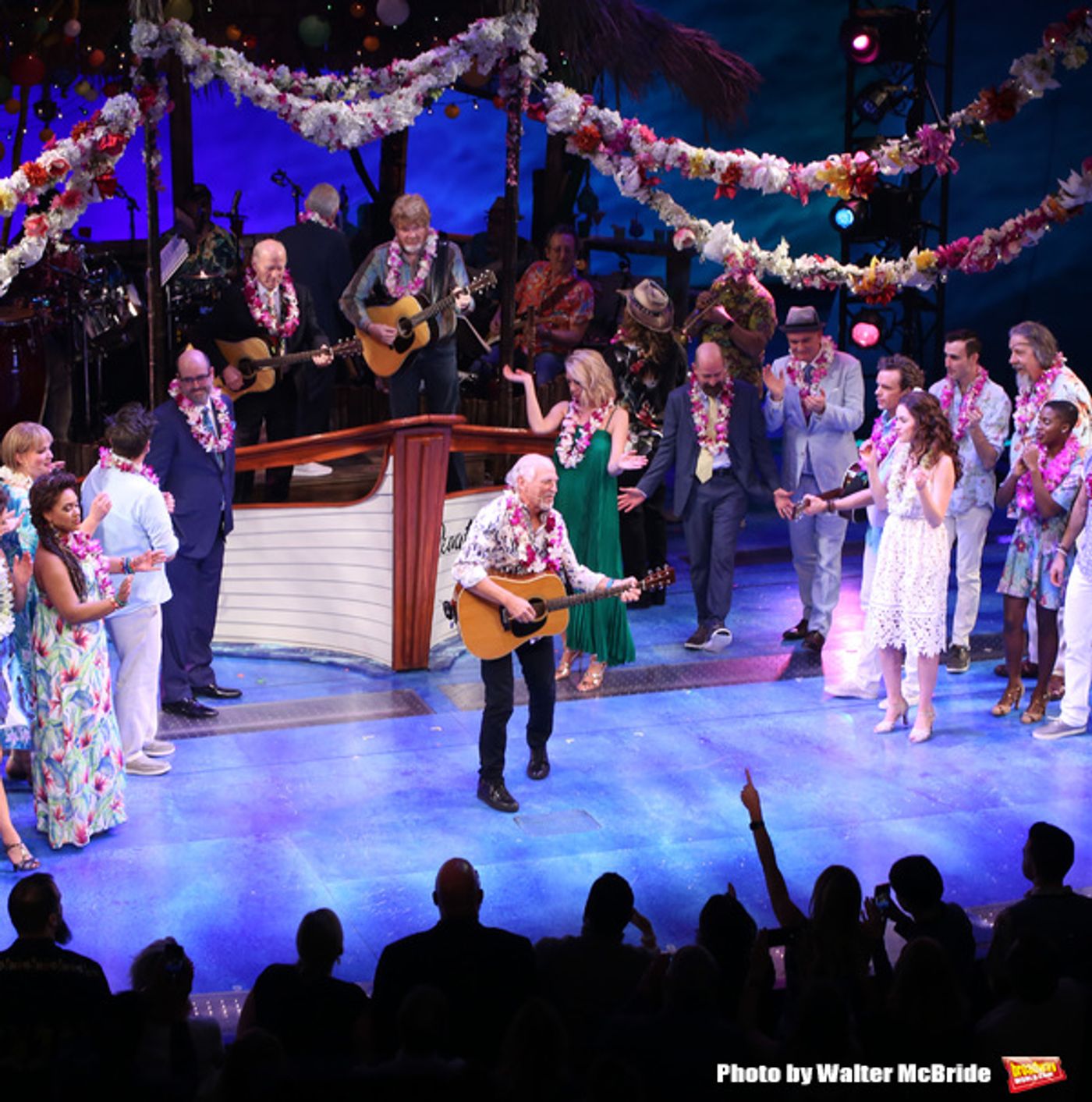 Photo Coverage: Jimmy Buffett Joins the Cast of ESCAPE TO MARGARITAVILLE for Opening Night Bows!  Image