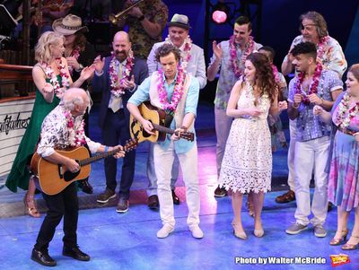Jimmy Buffett and Paul Alexander Nolan with the Cast and Creative Team  Photo
