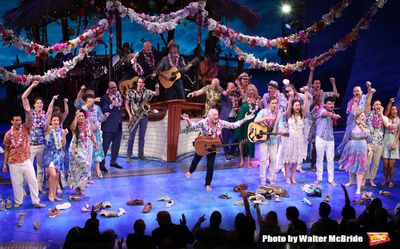Jimmy Buffett with the Cast and Creative Team Photo