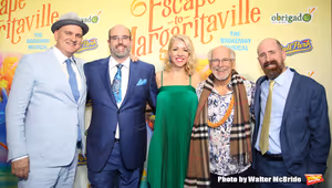 Mike O’Malley, Christopher Ashley, Kelly Devine, Jimmy Buffett and Greg Garcia @ BroadwayWorld Mike O’Malley, Christopher Ashley, Kelly Devine, Jimmy Buffett and Greg Garci Photo