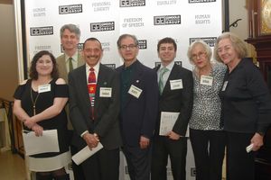 Michelle Polinsky, Rick Hinkson, Charlie Pisanno, Scott Weiner, Zachary Harrison, Bar Photo