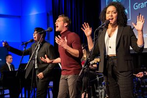 George Salazar, Colin Hanlon, Lilli Cooper @ BroadwayWorld George Salazar, Colin Hanlon, Lilli Cooper Photo
