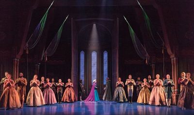 Caissie Levy and cast of FROZEN Photo