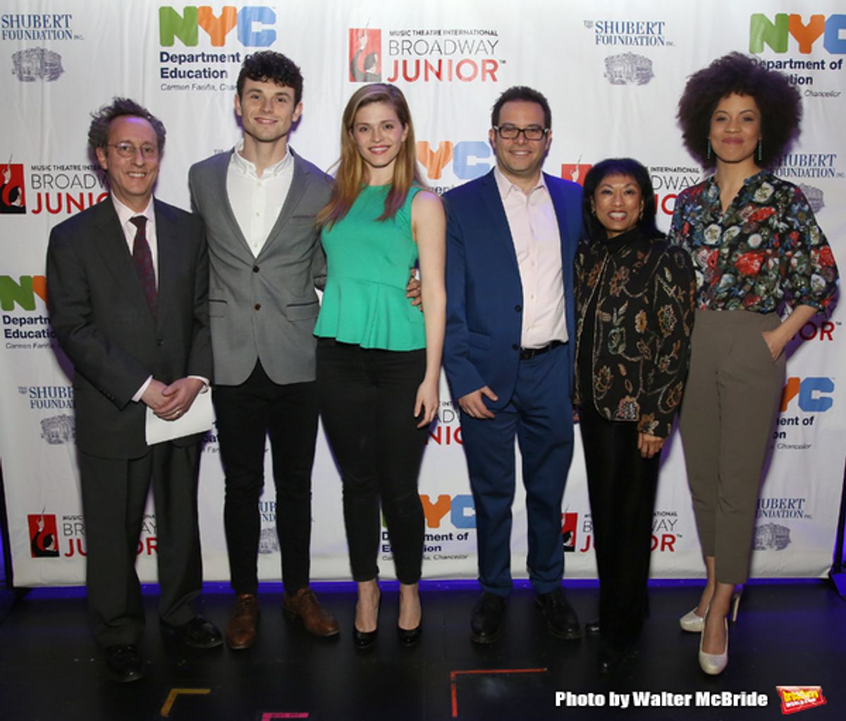  Phil Weinberg, Charlie Stemp, Molly Griggs, Peter Avery, Baayork Lee and Sasha Hutchings  at 