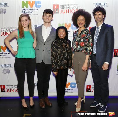 Molly Griggs, Charlie Stemp, Baayork Lee, Sasha Hutchings and John Cariani  Photo