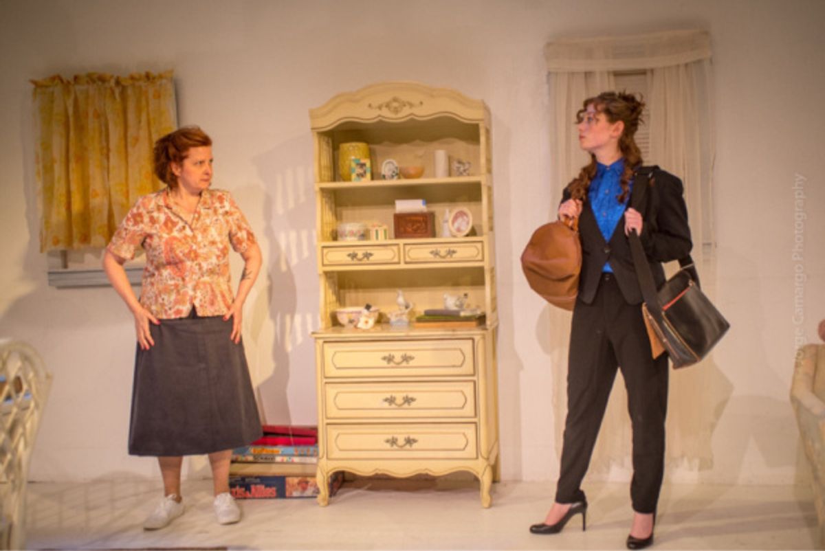 Evelyn (Susan Ferrara) and Kess (Erica Knight)  at 