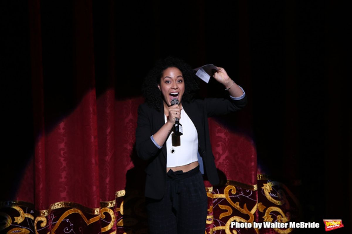 Lilli Cooper on stage during The Fourth Annual High School Theatre Festival at The Shubert Theatre on March 19, 2018 in New York City. at 