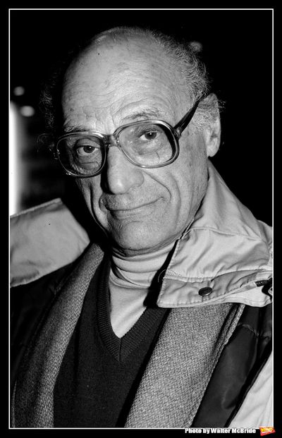 Arthur Miller photographed at the American Airlines Theatre on November 15, 1993 in N Photo