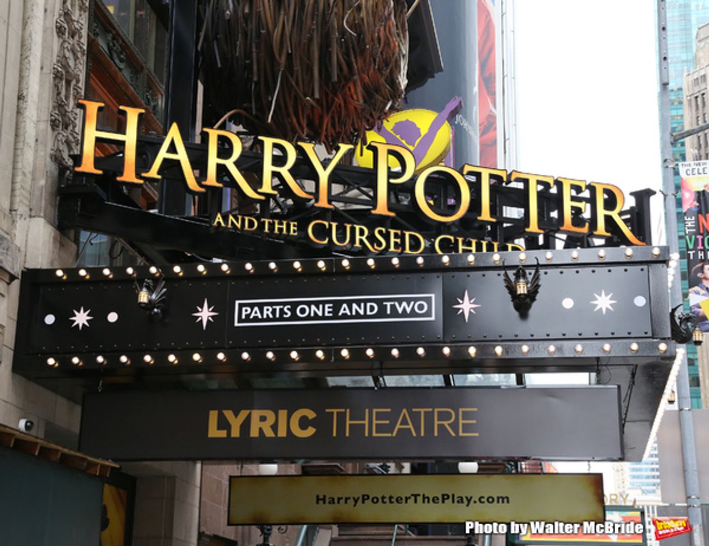 Up on the Marque: HARRY POTTER AND THE CURSED CHILD Takes Over 42nd Street Up on the Marque: HARRY POTTER AND THE CURSED CHILD Takes Over 42nd Street Image