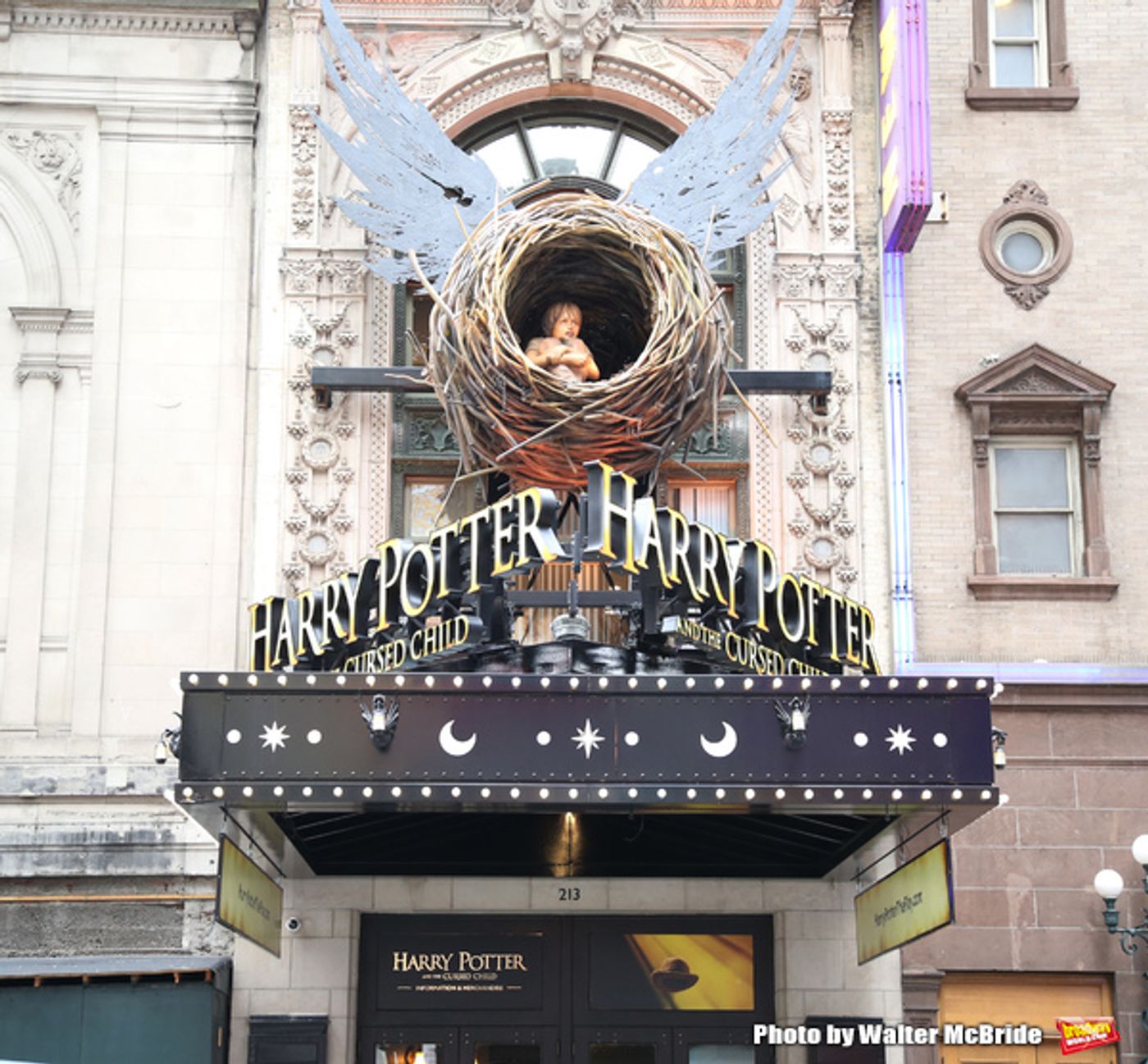 Up on the Marque: HARRY POTTER AND THE CURSED CHILD Takes Over 42nd Street Up on the Marque: HARRY POTTER AND THE CURSED CHILD Takes Over 42nd Street Image