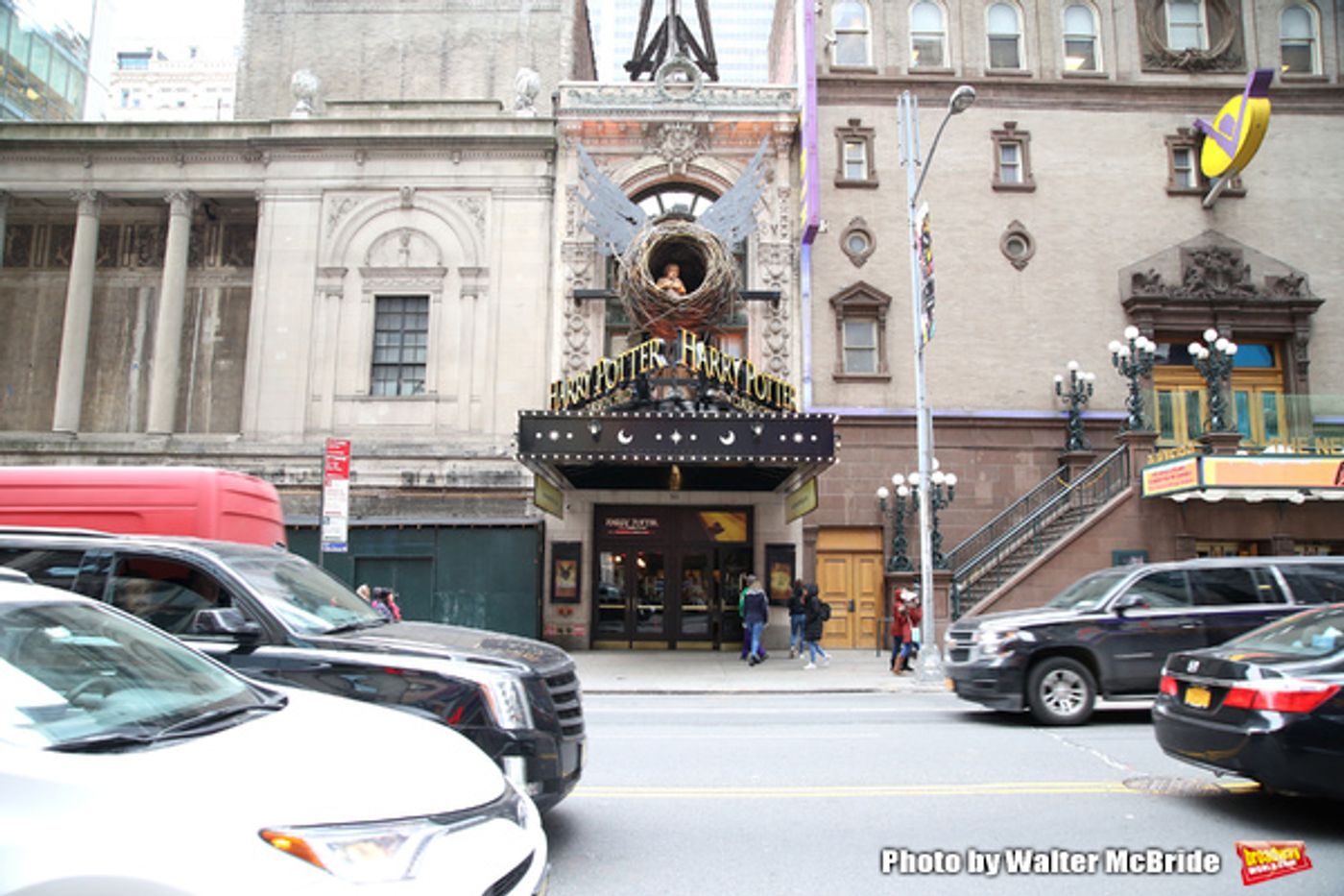Up on the Marque: HARRY POTTER AND THE CURSED CHILD Takes Over 42nd Street Up on the Marque: HARRY POTTER AND THE CURSED CHILD Takes Over 42nd Street Image