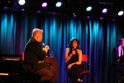 Donna Marie Asbury currently in Chicago on Broadway, stopped by for a quick song or t Photo