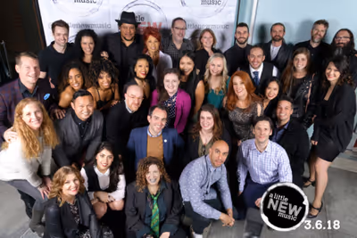 The A Little New Music family
(photo: Justin Michael Wilcox) Photo