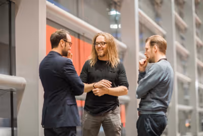 Chris Stafford, Tim Minchin, Nikolai Foster  Photo