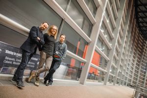 Chris Stafford (Chief Executive, Curve), Tim Minchin (Composer), Nikolai Foster (Arti Photo