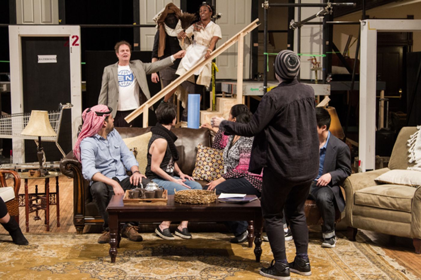 Photo Flash: In Rehearsal with Rainn Wilson and the Cast of THE DOPPELGANGER  Image