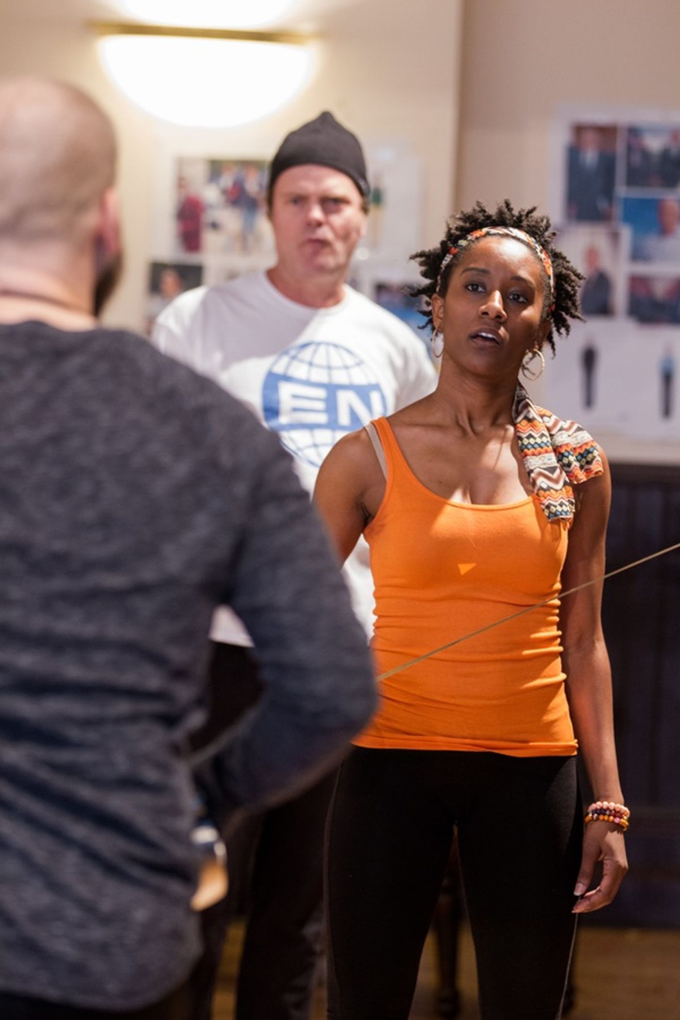 Photo Flash: In Rehearsal with Rainn Wilson and the Cast of THE DOPPELGANGER  Image