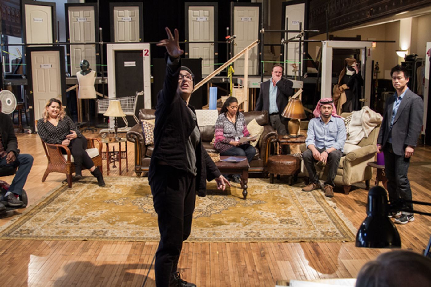 Photo Flash: In Rehearsal with Rainn Wilson and the Cast of THE DOPPELGANGER  Image