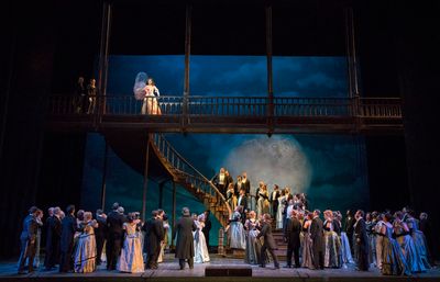 A scene from Act III of Donizetti's "Lucia di Lammermoor." Photo: Richard Termine / M Photo