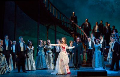 A scene from Act III of Donizetti's "Lucia di Lammermoor" with Olga Peretyatko-Mariot Photo