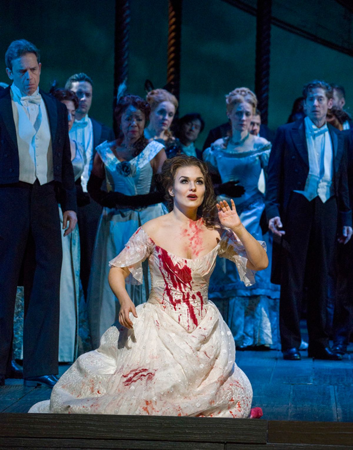 Olga Peretyatko-Mariotti in the title role of Donizetti's 'Lucia di Lammermoor.' Photo: Richard Termine / Met Opera

 at 